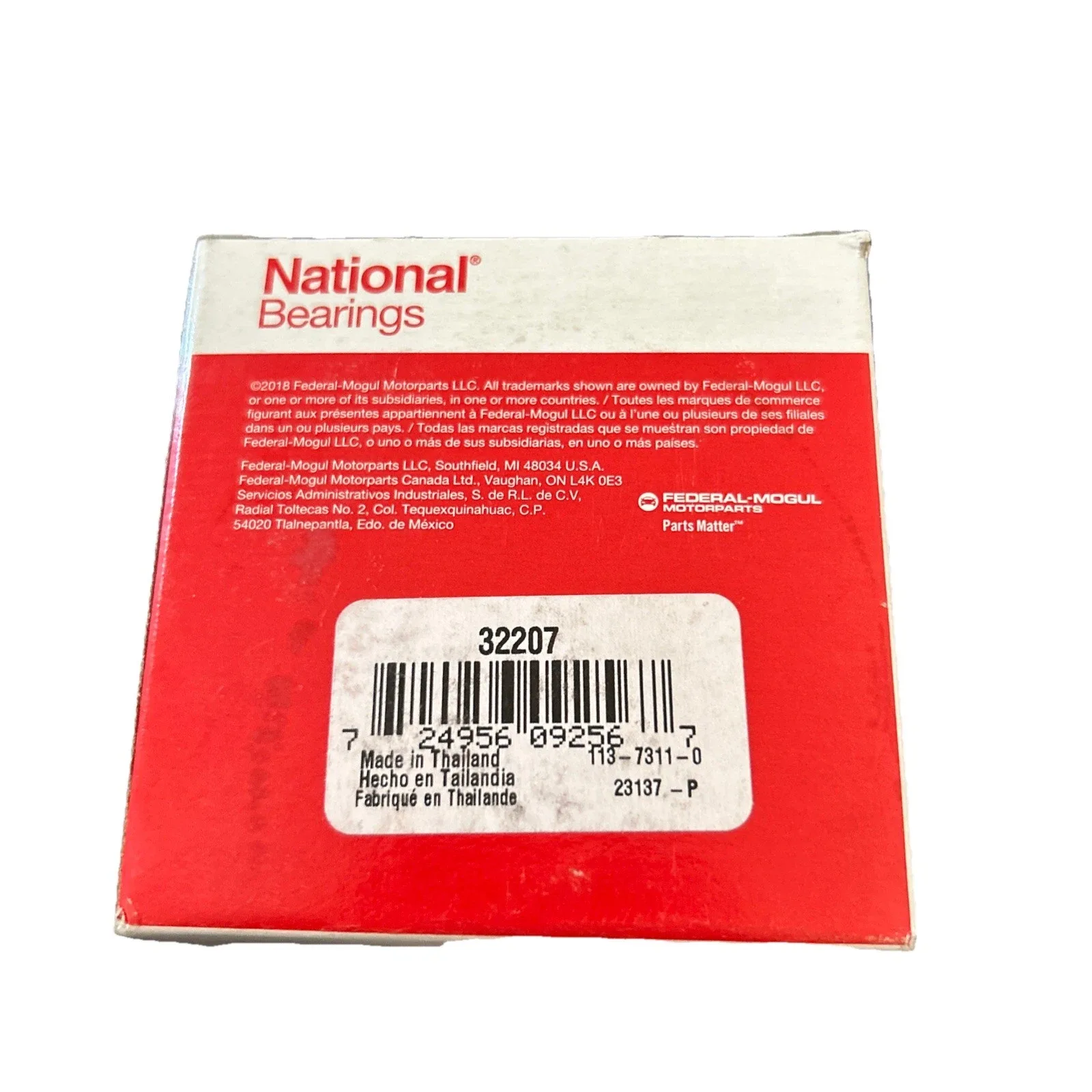 National Bearings 32207 Taper Bearing Assembly image 2