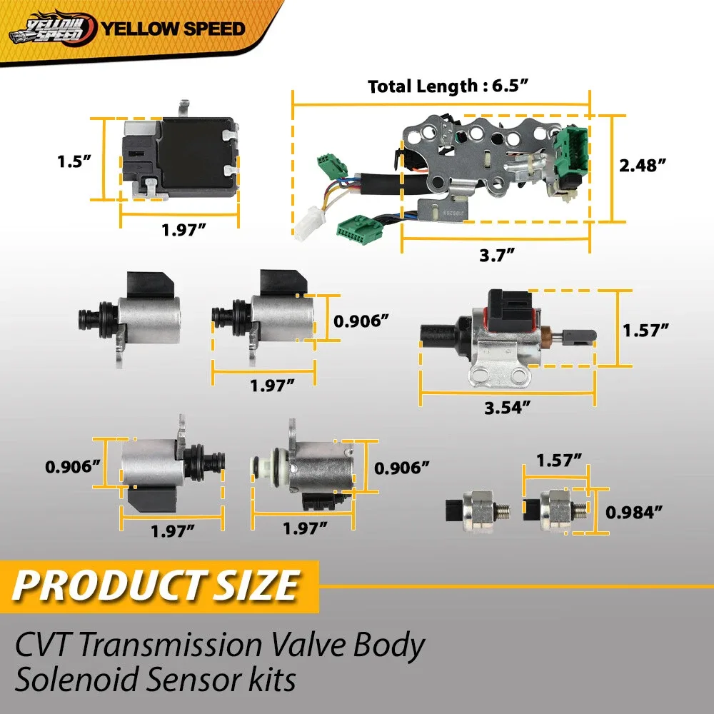 Fit For Nissan CVT Transmission Valve Body Solenoid Sensor Kit NEW image 3