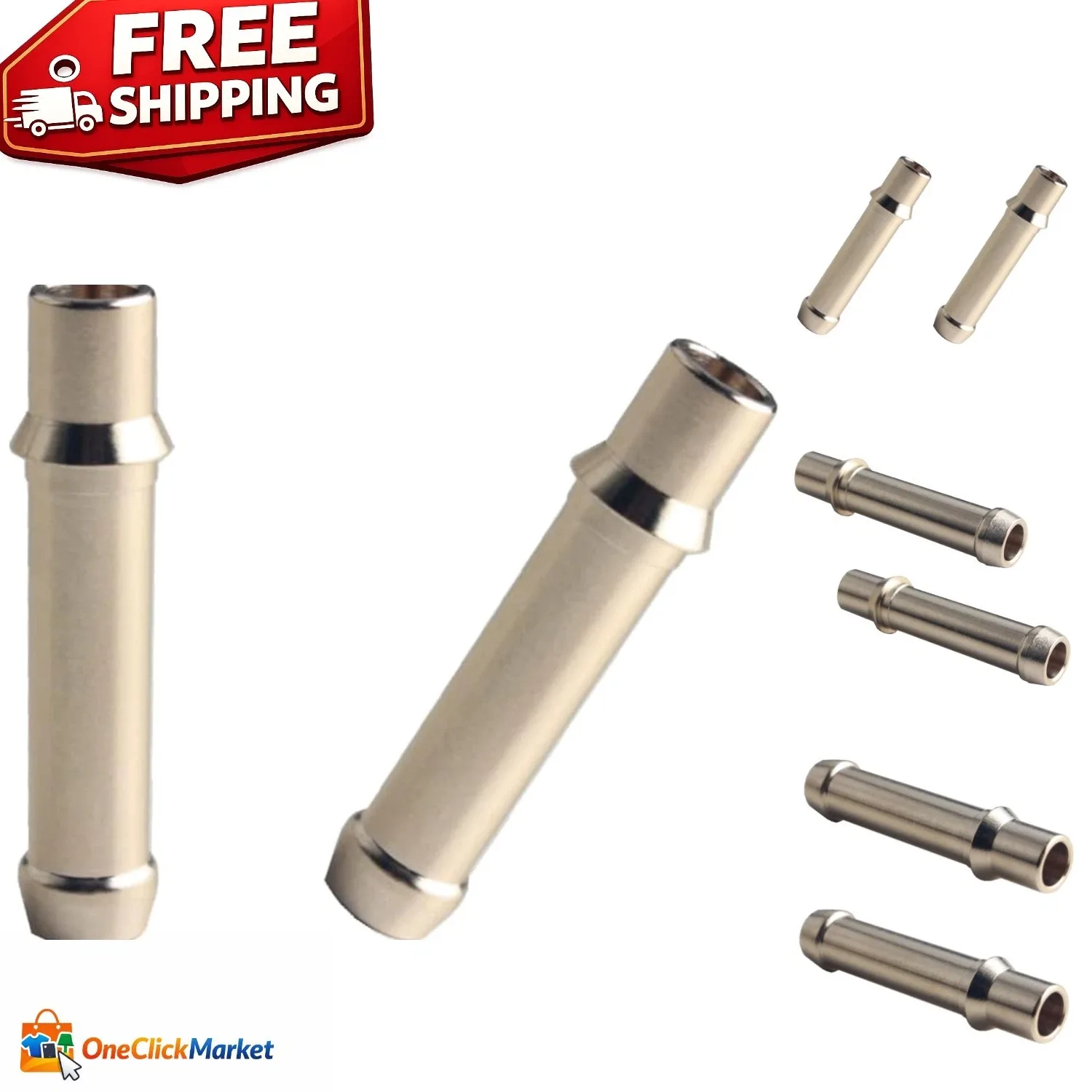 Brass 2-Piece Transmission Line Fitting Kit — Universal, Unbranded