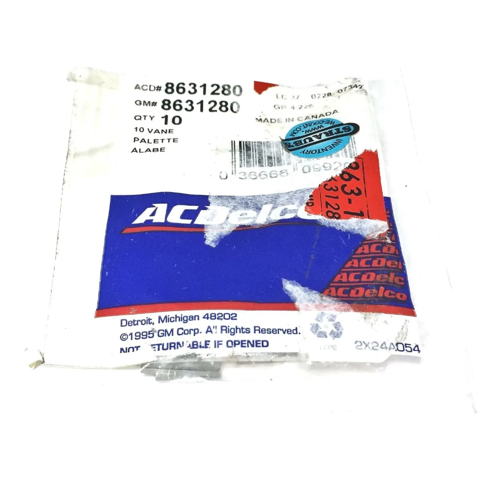 ACDelco Front Transmission Oil Pump Vane 8631280 - Lot of 7 (NOS) image 3