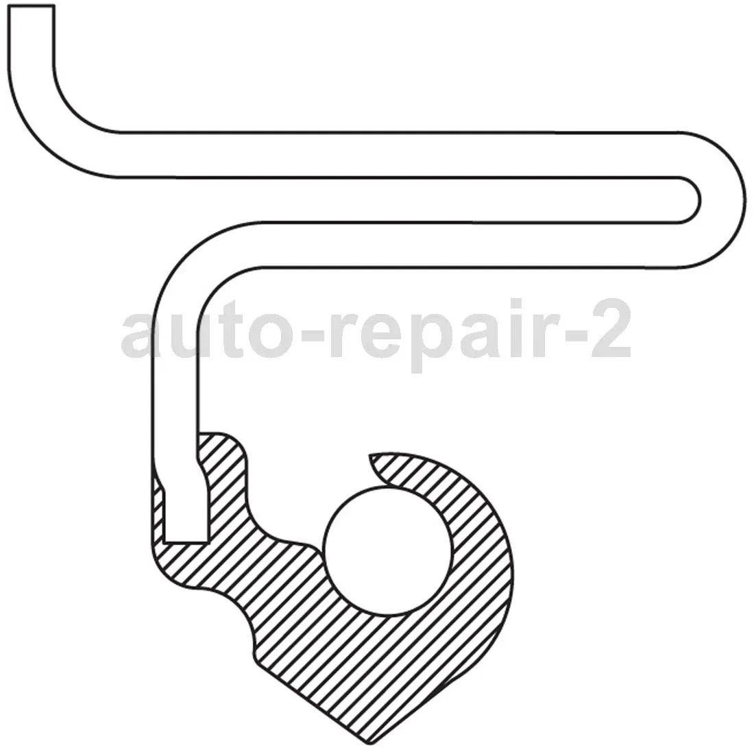 1994-1996 Jaguar XJ12 Automatic Transmission Oil Pump Seal - National REPAIR260725127914 image 3