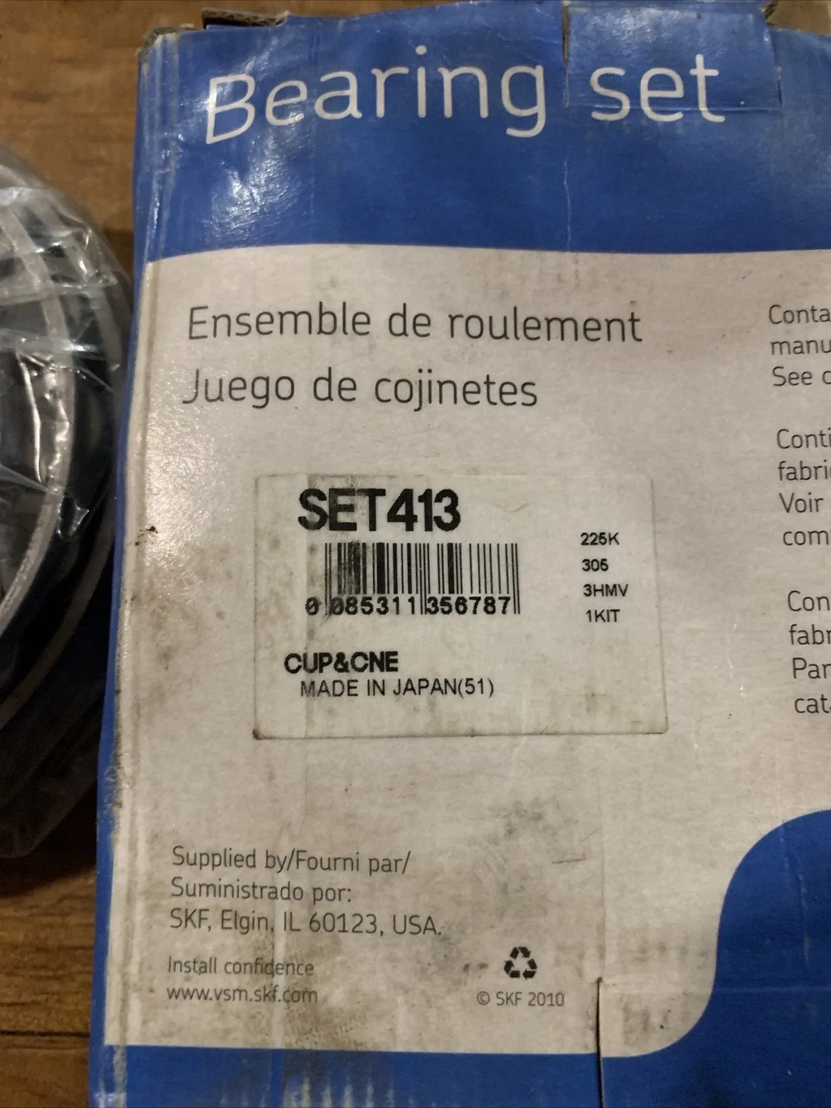SKF SET413 Tapered Roller Bearing Set (Bearing & Race) image 2