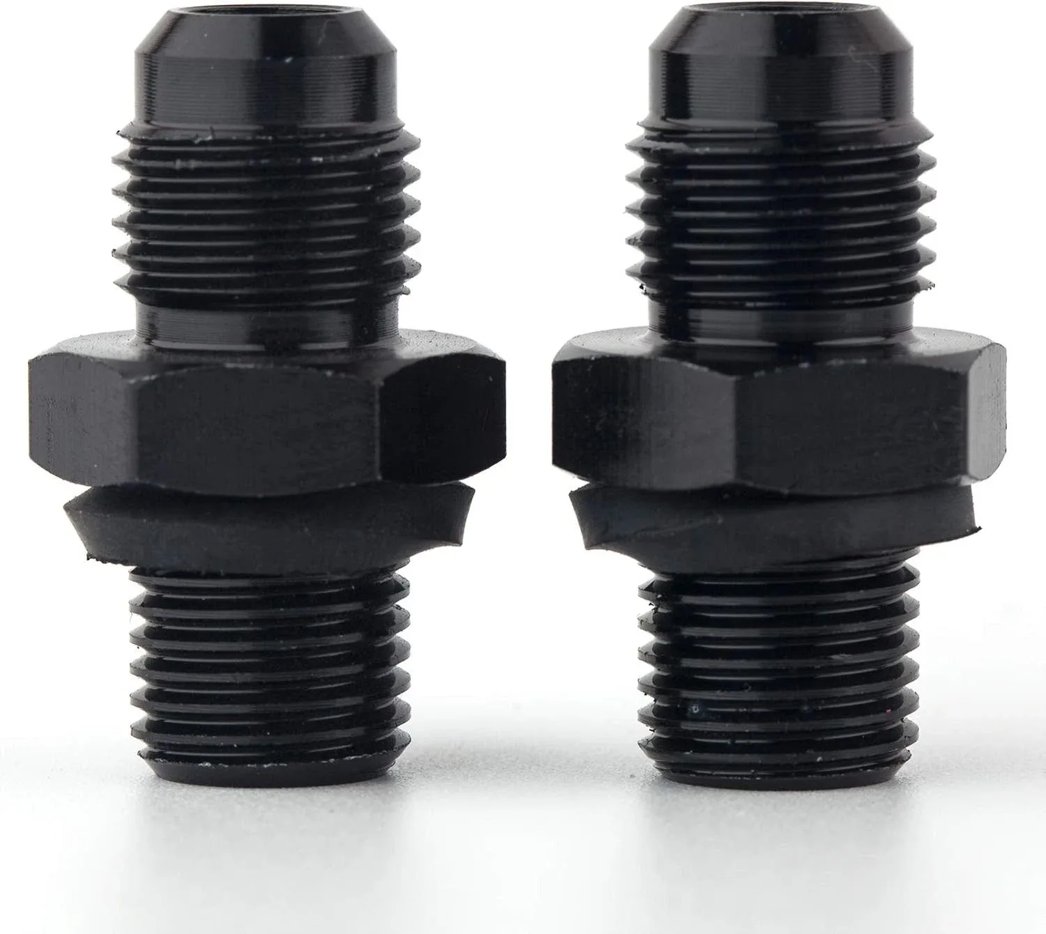 4L60E Aluminum Transmission Cooler Adapter Fittings 6 AN x 1/4 NPS - Pack of 2 image 3