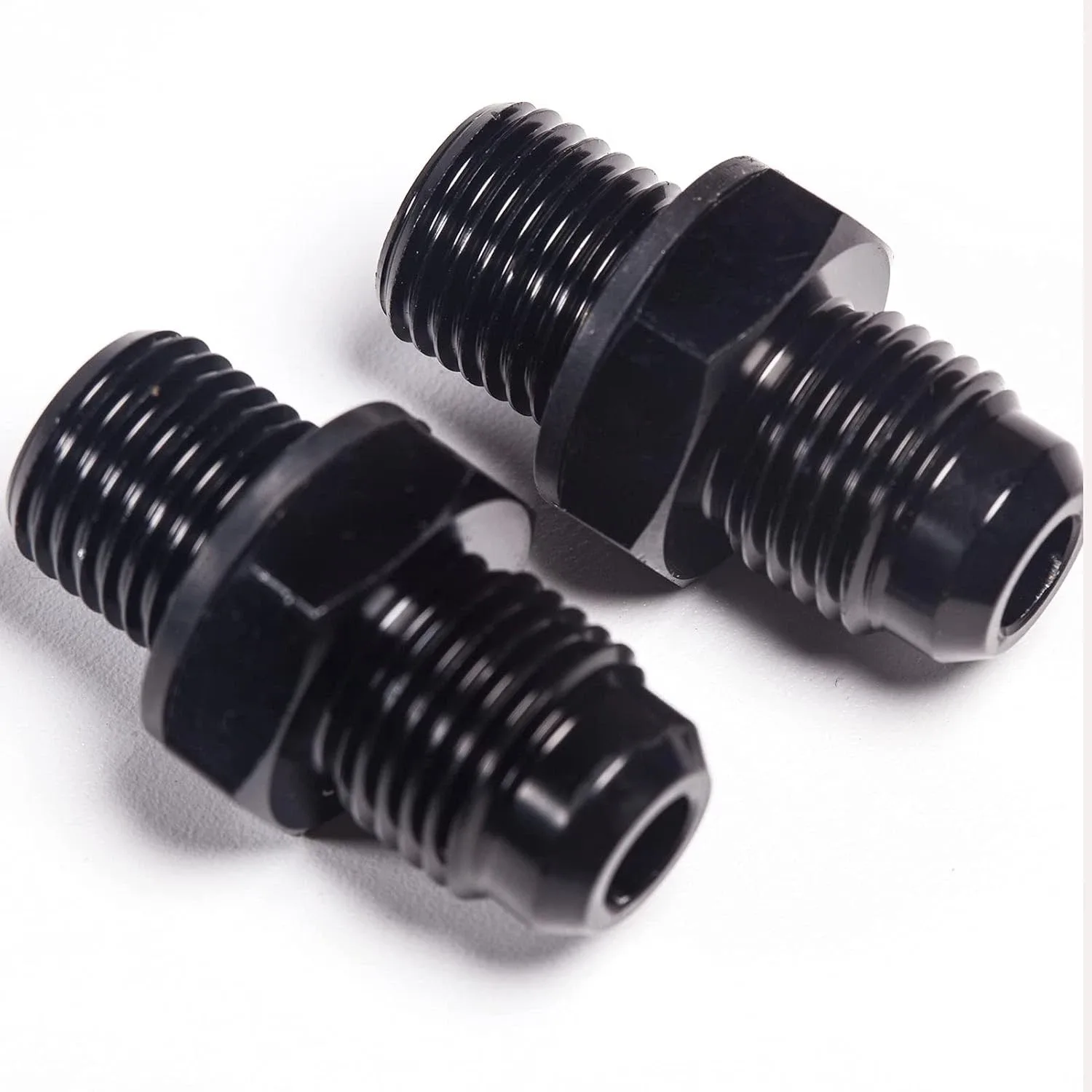 4L60E Aluminum Transmission Cooler Adapter Fittings 6 AN x 1/4 NPS - Pack of 2 image 4