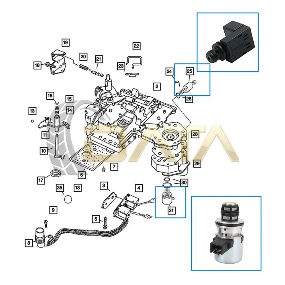 56028196AD 4617210 Transmission Pressure Sensor Governor Solenoid For Dodge Ram image 3