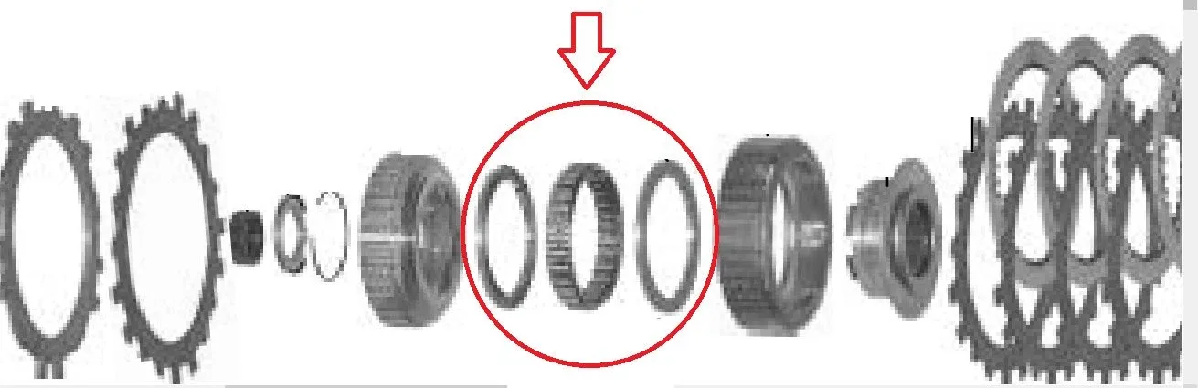 1982-1986 TH700-R4 / THM-700R4 Sprag Roller Clutch Bearing Set - K77402A image 2