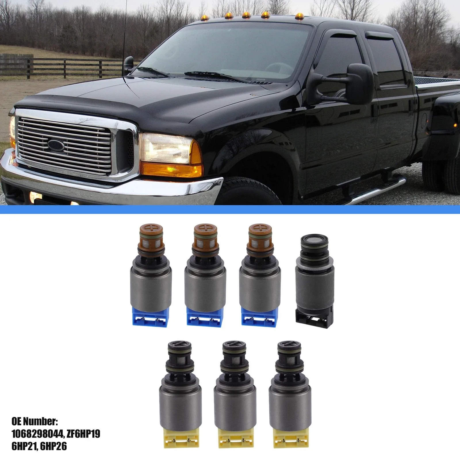 1 Set Engine Shift Control Gearbox Solenoid Valve Kit for 6HP19 6HP26 6HP32