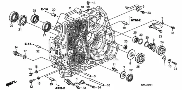 2005-2015 Honda Needle Bearing (29x39x9.5) — 91104-RDK-003