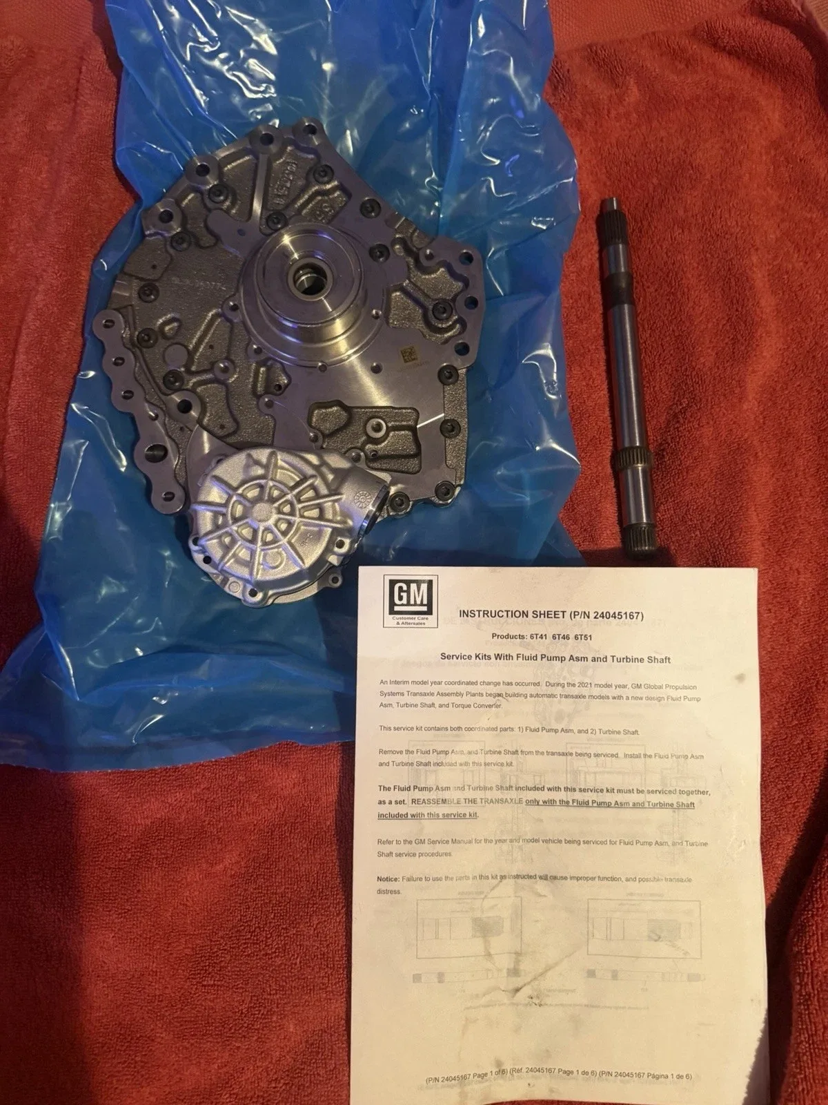 GM Automatic Transmission Oil Pump Kit 24059637 image 2