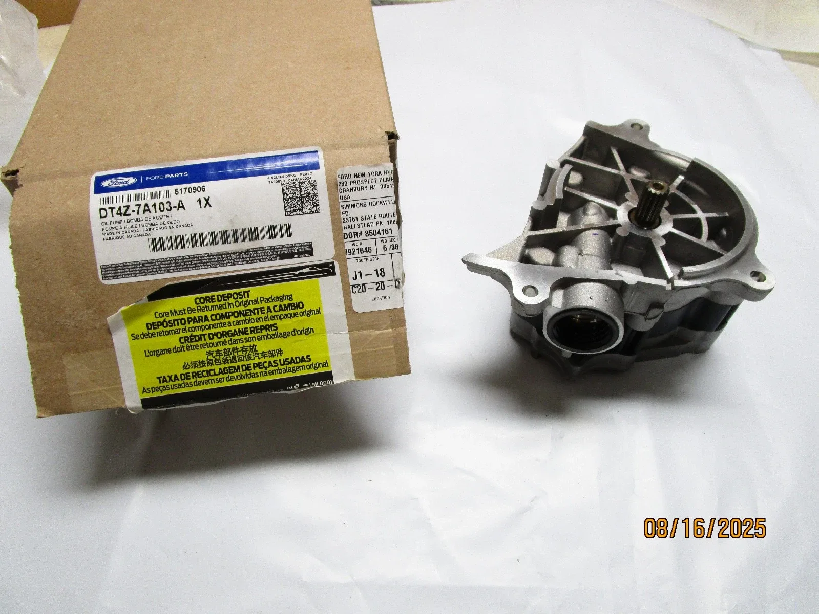 Ford Transmission Oil Pump DT4Z-7A103-A (Used)