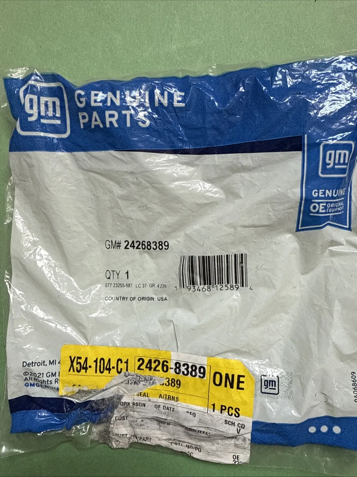 2017-2021 AC Delco Automatic Transmission Oil Pump Seal MPN 24268389