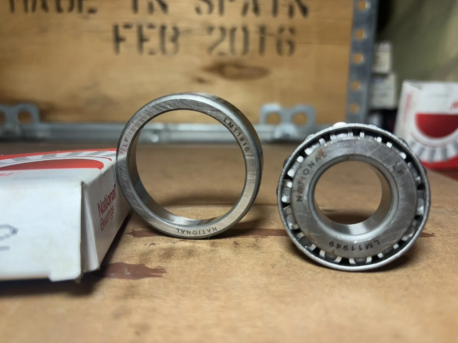 National Bearings A-2 Taper Bearing Set image 2