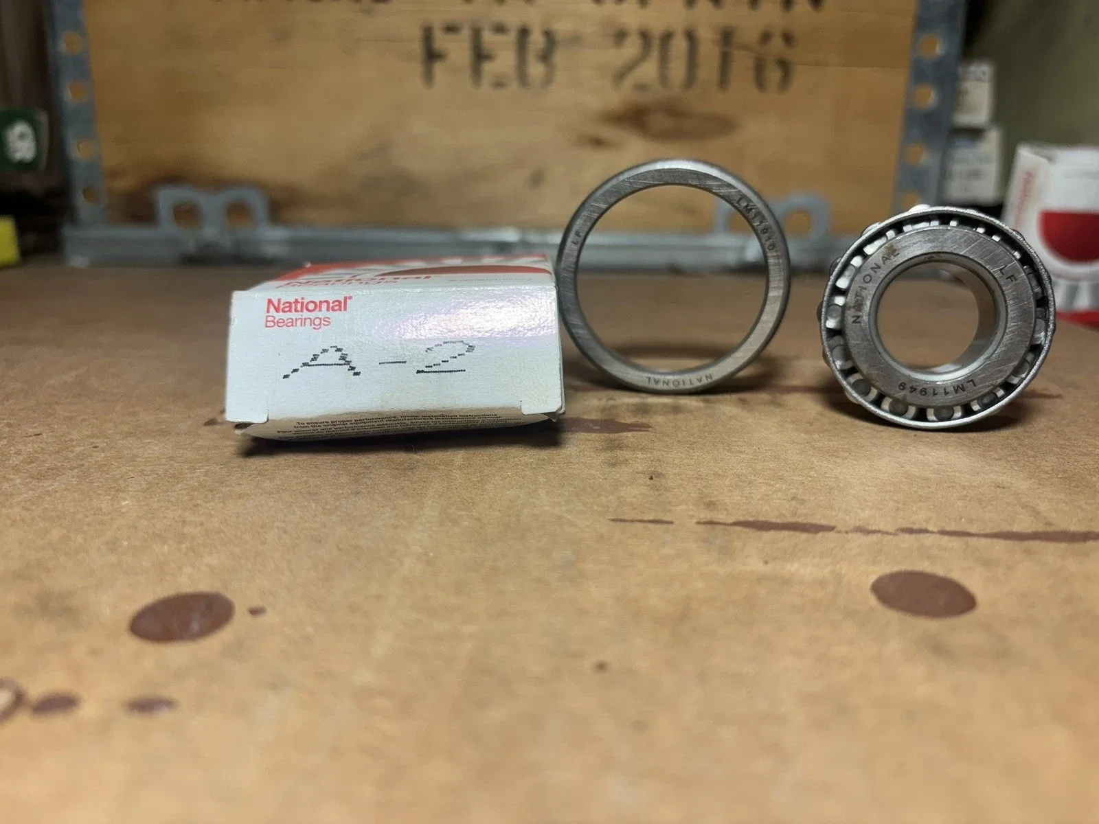 National Bearings A-2 Taper Bearing Set