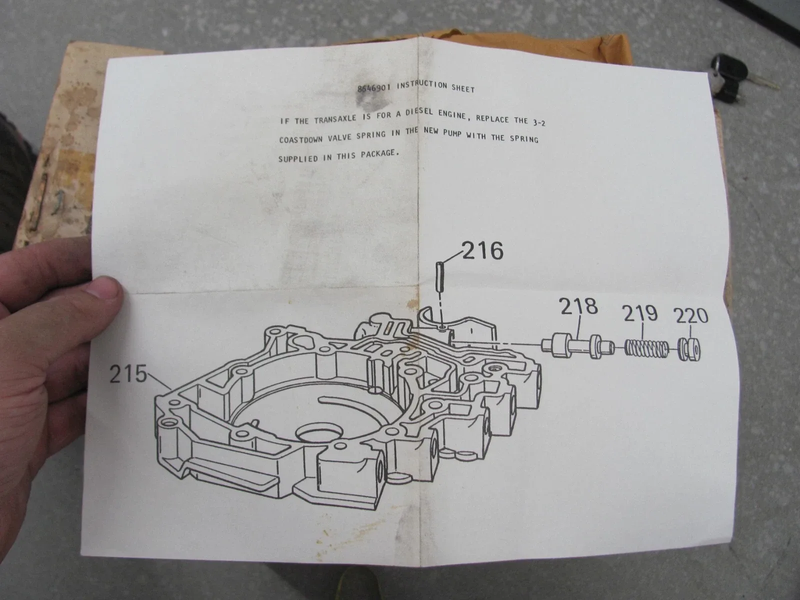 1985 GM THM440-T4 Transmission Oil Pump MPN 8644990 image 4