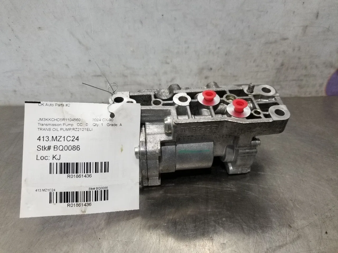 2024 Mazda CX-90 3.3L Transmission Oil Pump RZ2121ELI