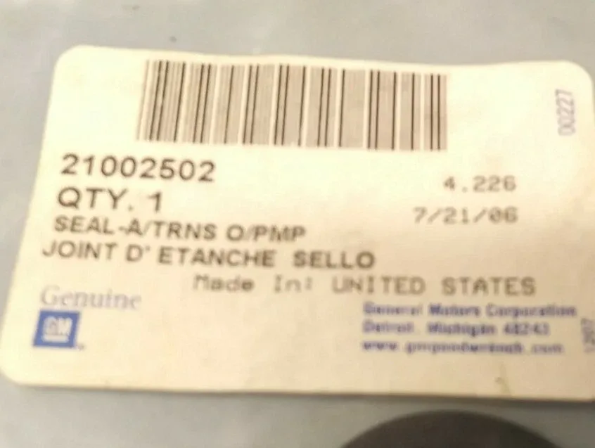 GM 21002502 Automatic Transmission Oil Pump Seal image 3