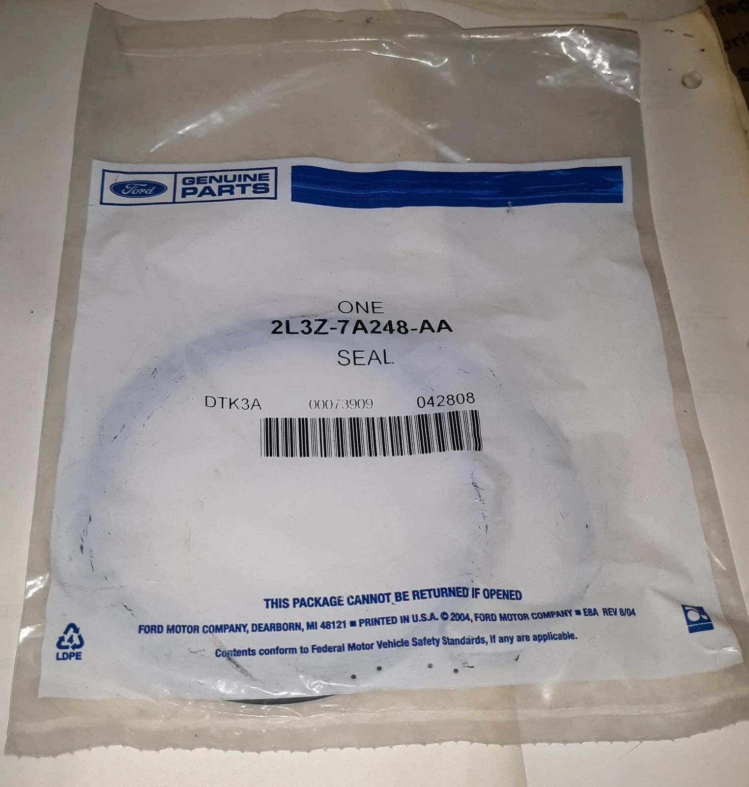 Ford Transmission Oil Pump Seal 2L3Z-7A248-AA New Old Stock image 3