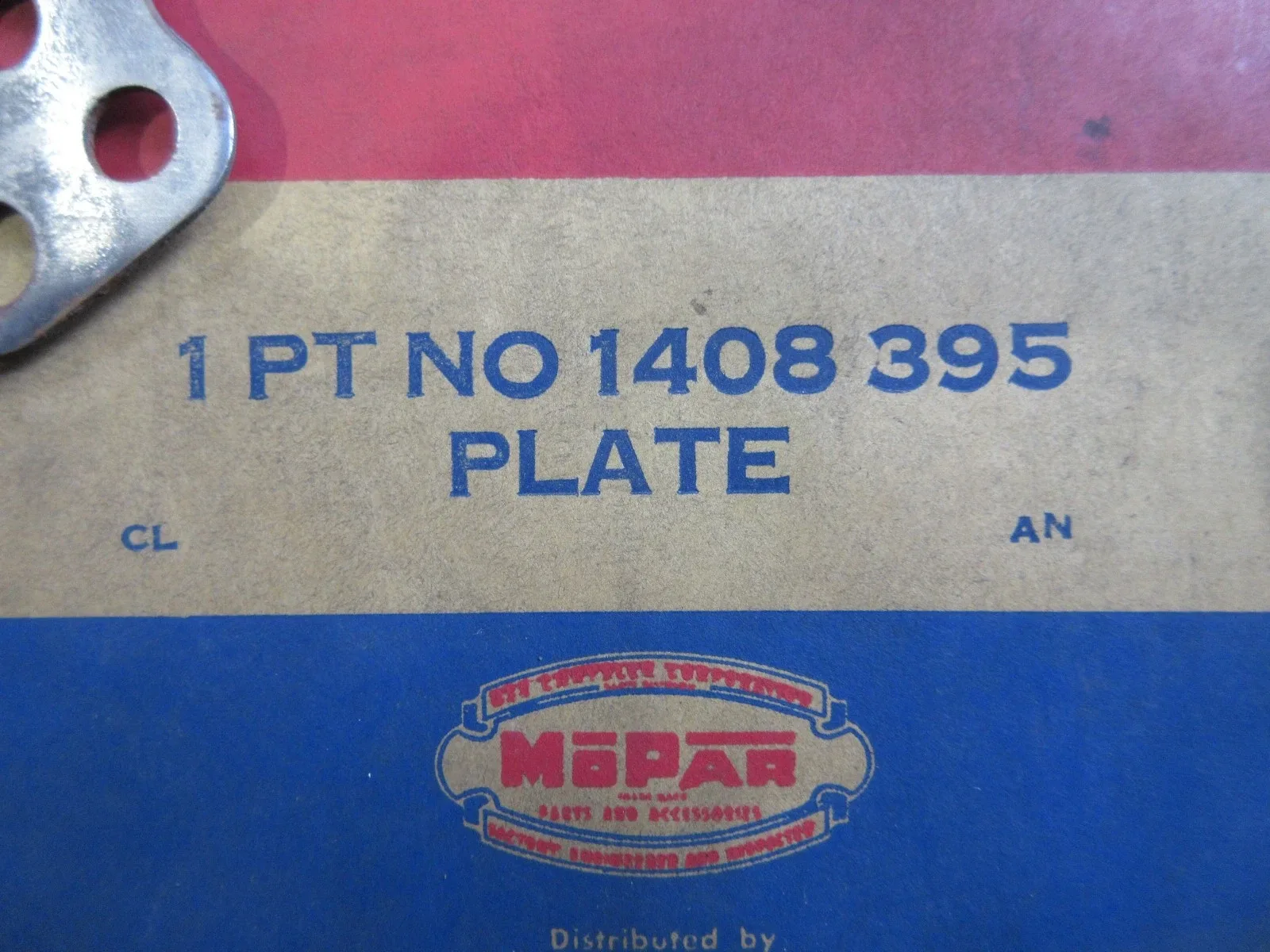 1954 Mopar Powerflite Valve Body Plate P/N 1408395 image 2