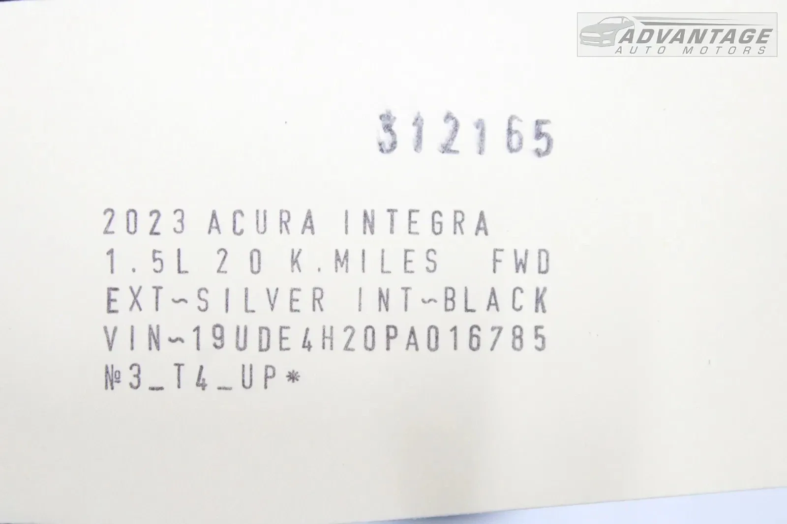 2023 Acura Integra CVT Oil Pump Driven Gear (Used) image 4