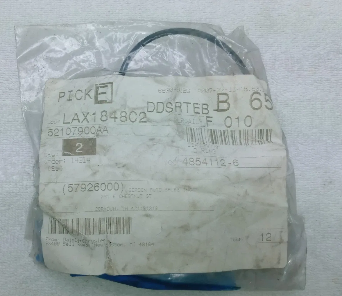 Mopar 52107900AA Transmission Oil Pump O-Ring - Genuine OEM NOS image 2