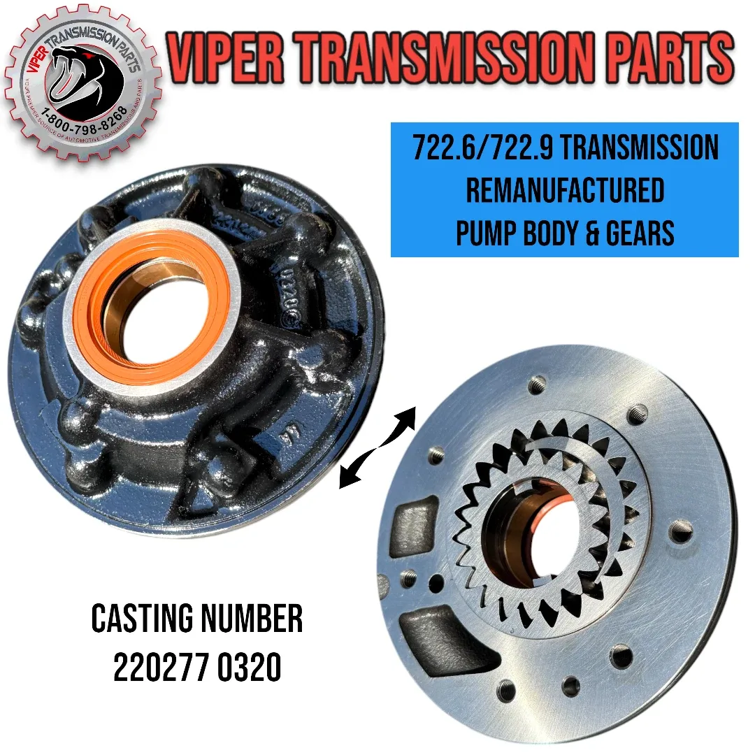 722.6 / 722.9 (NAG1) Oil Pump Body & Gears — MPN 68004-01 (Remanufactured)