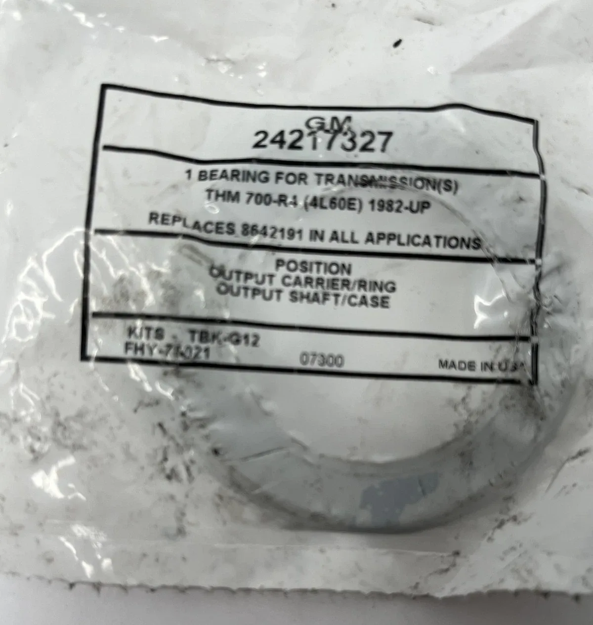JTEKT Transmission Bearing 24217327 for THM 700-R4 / 4L60E (1982-Up) image 2