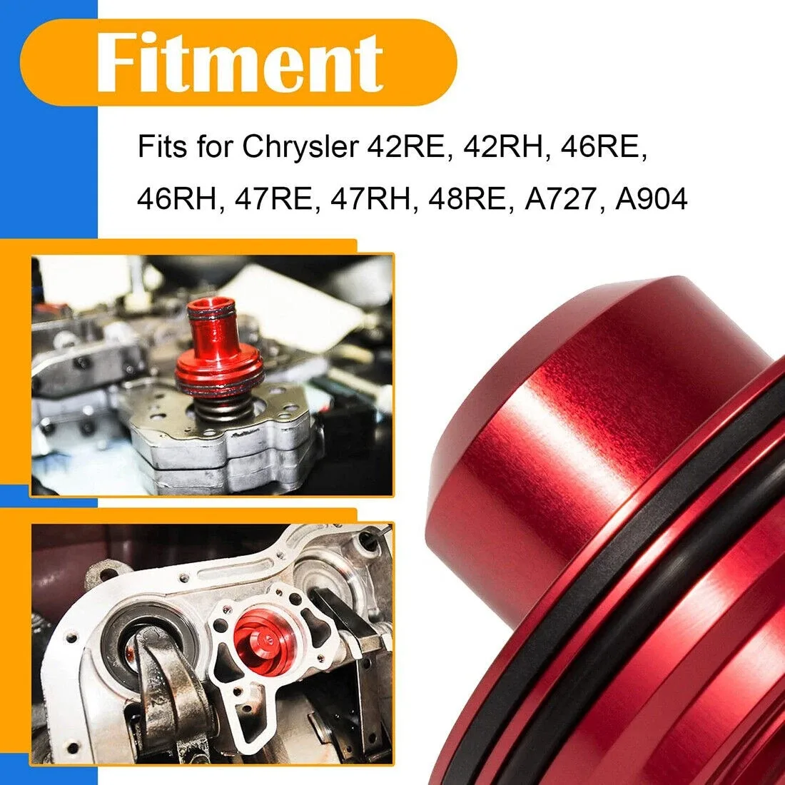 Accumulator Piston Kit 22841-04K / S22927 for Chrysler 727, 904, 42RH, 46RH, 47RH, 48RH, 42RE image 2