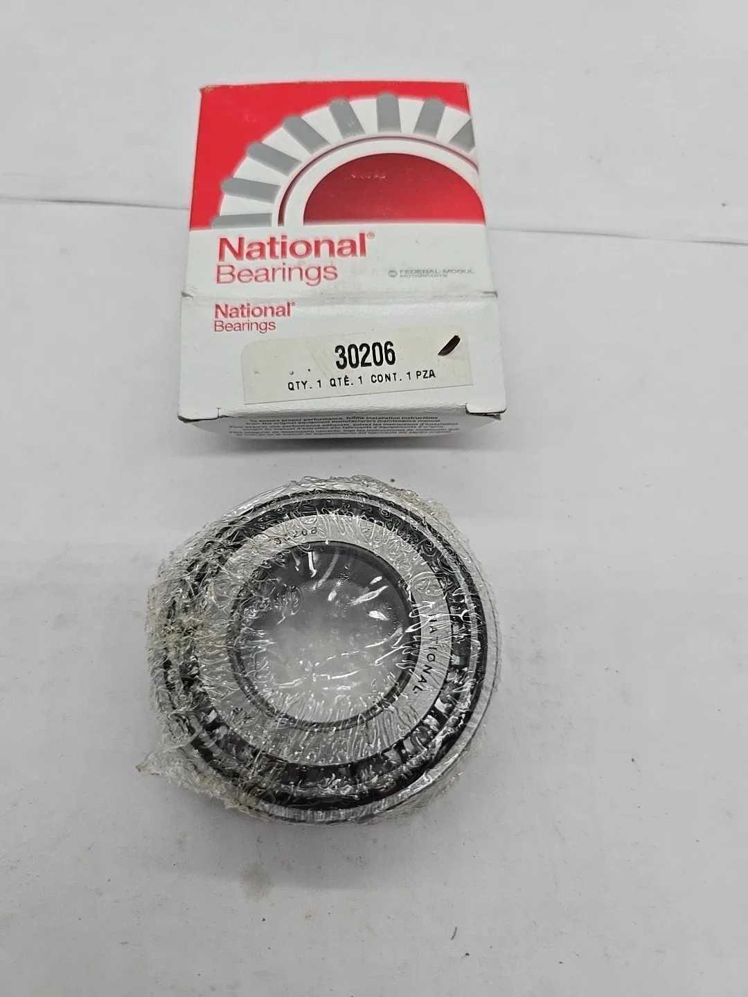 National Bearings 30206 Wheel Bearing and Race Set image 2