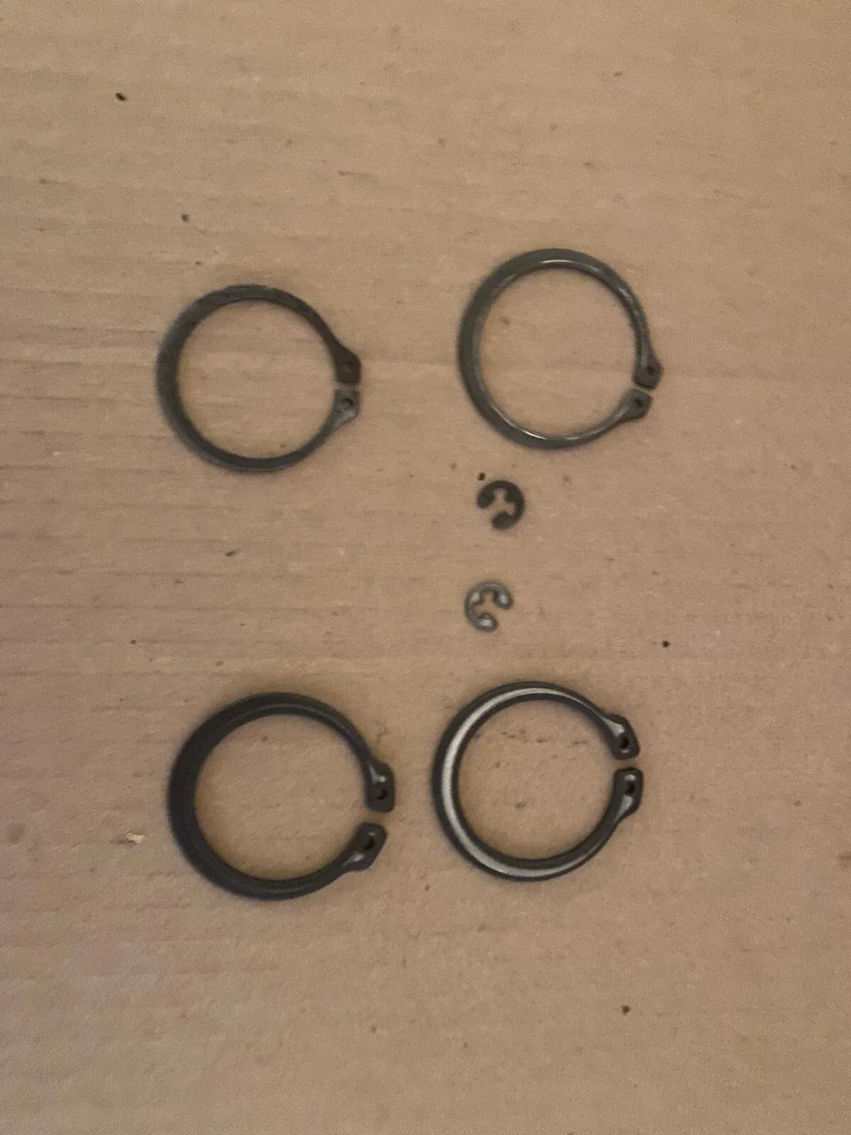 Mopar 727/518/618 Transmission Input & Governor Snap Rings with Bearing — Used
