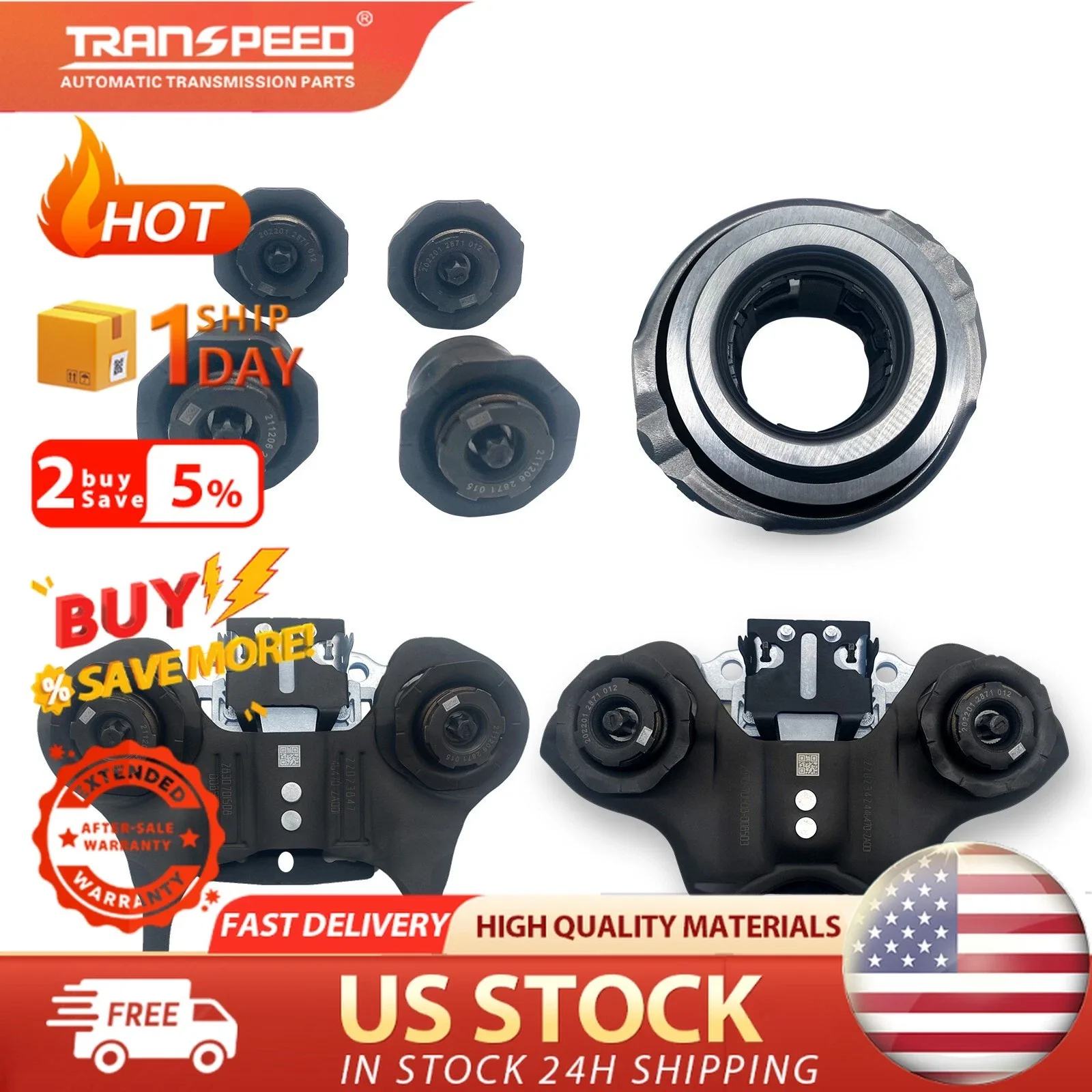 Clutch Release Fork Kit for FORD Focus & Fiesta — DPS6 6DCT250 (CA6Z7A508/CA6Z7515J/K)
