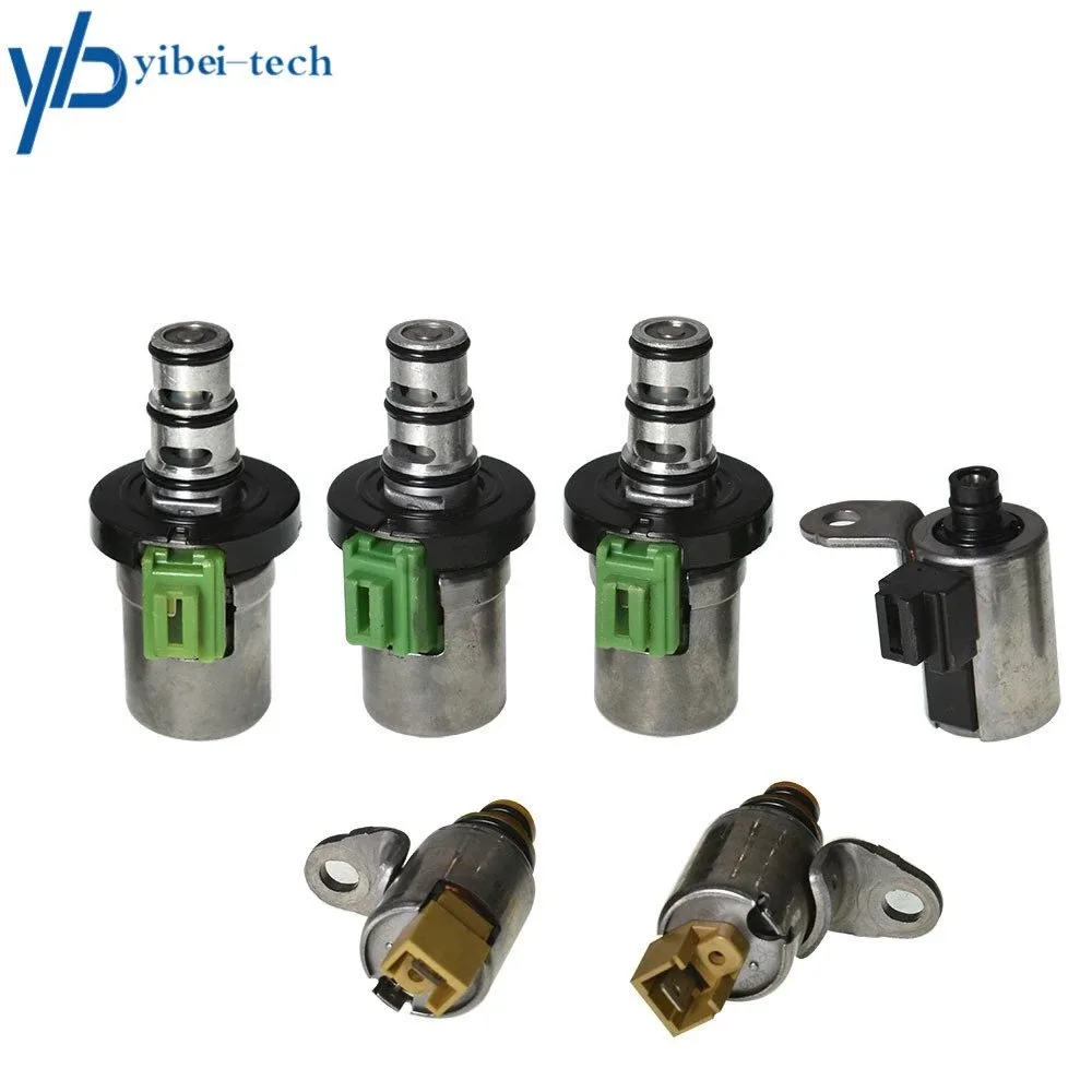 6Pcs 4F27E Transmission Solenoid Shift 2 PWM 3 EPC for Ford Focus Mazda 2 3 CX-7