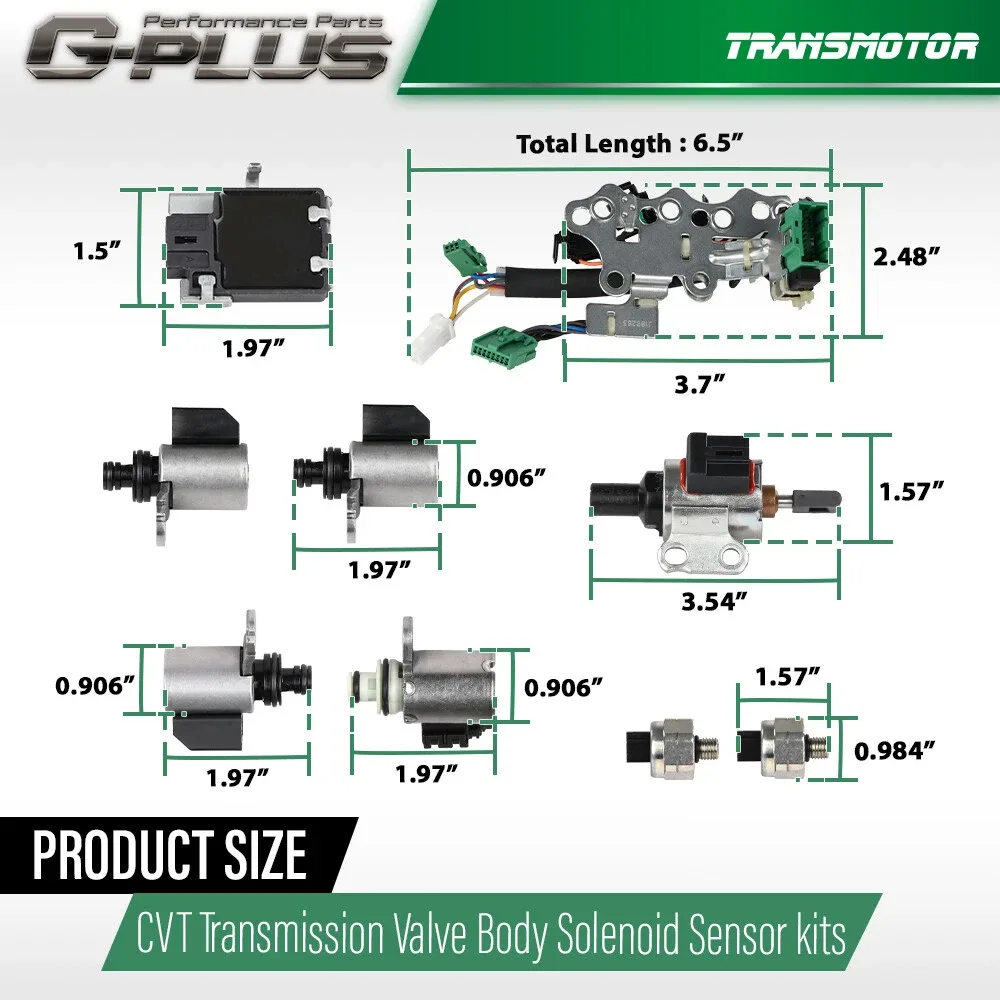 CVT Valve Body Solenoid Sensor Kit JF011E RE0F10A - tra574151 image 3