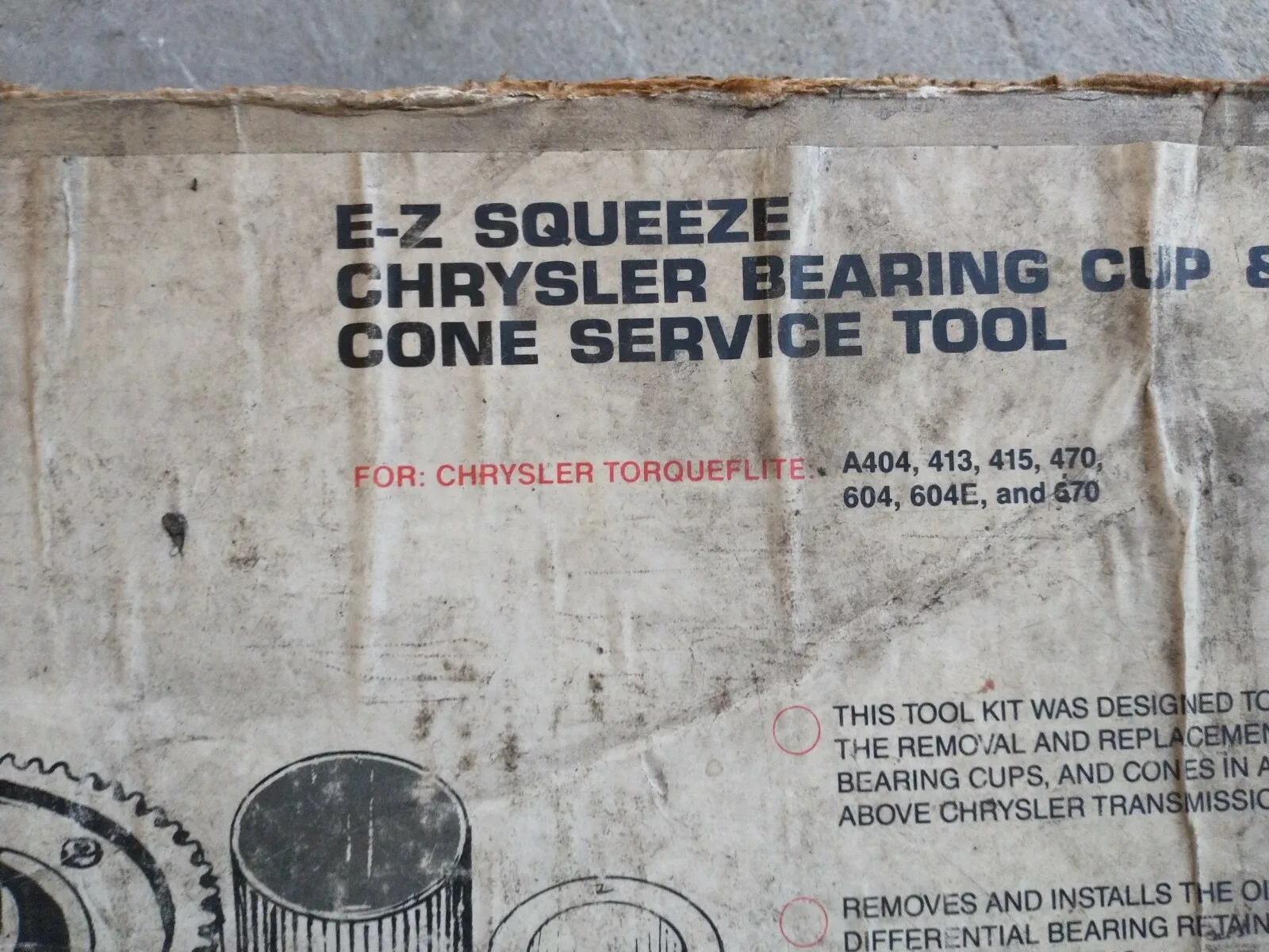 E-Z Squeeze Bearing Cup & Cone Service Tool for Chrysler image 4