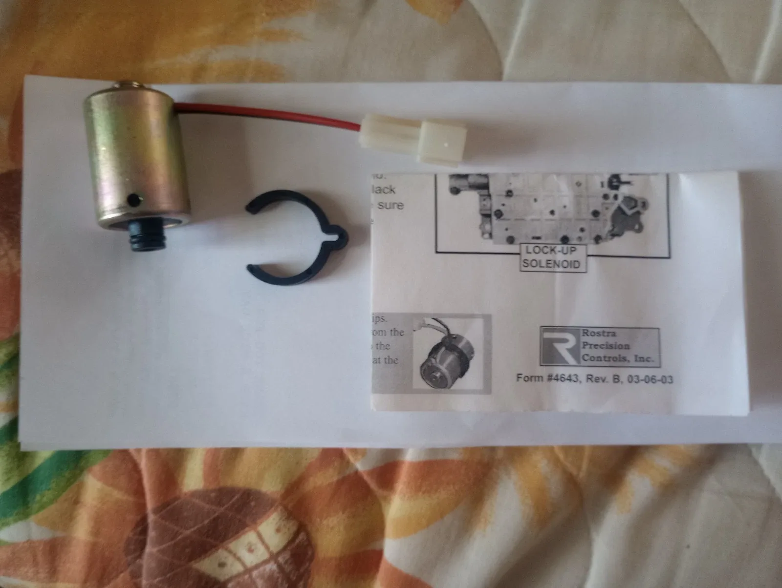 "New Rostra 52-0223 Transmission Overdrive Solenoid fits Toyota 85420-10011