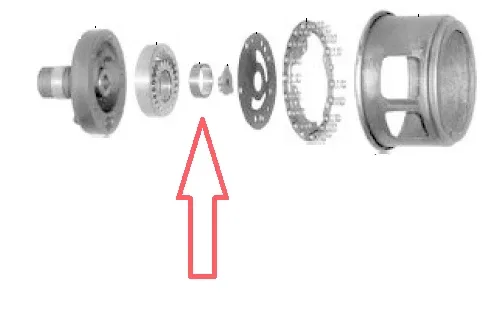 Bushing, Front Oil-Pump/Torque Converter Hub, Volkswagen VW 010/087/089/090/003 image 2
