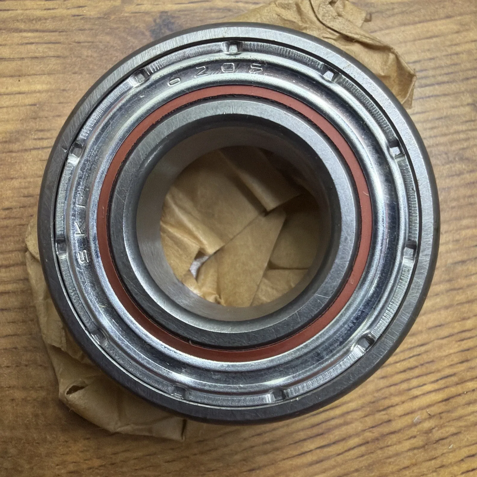 SKF 6205-2RSJ Multi-Purpose Bearing Lot of 5 NOS (Metal Shield) image 2