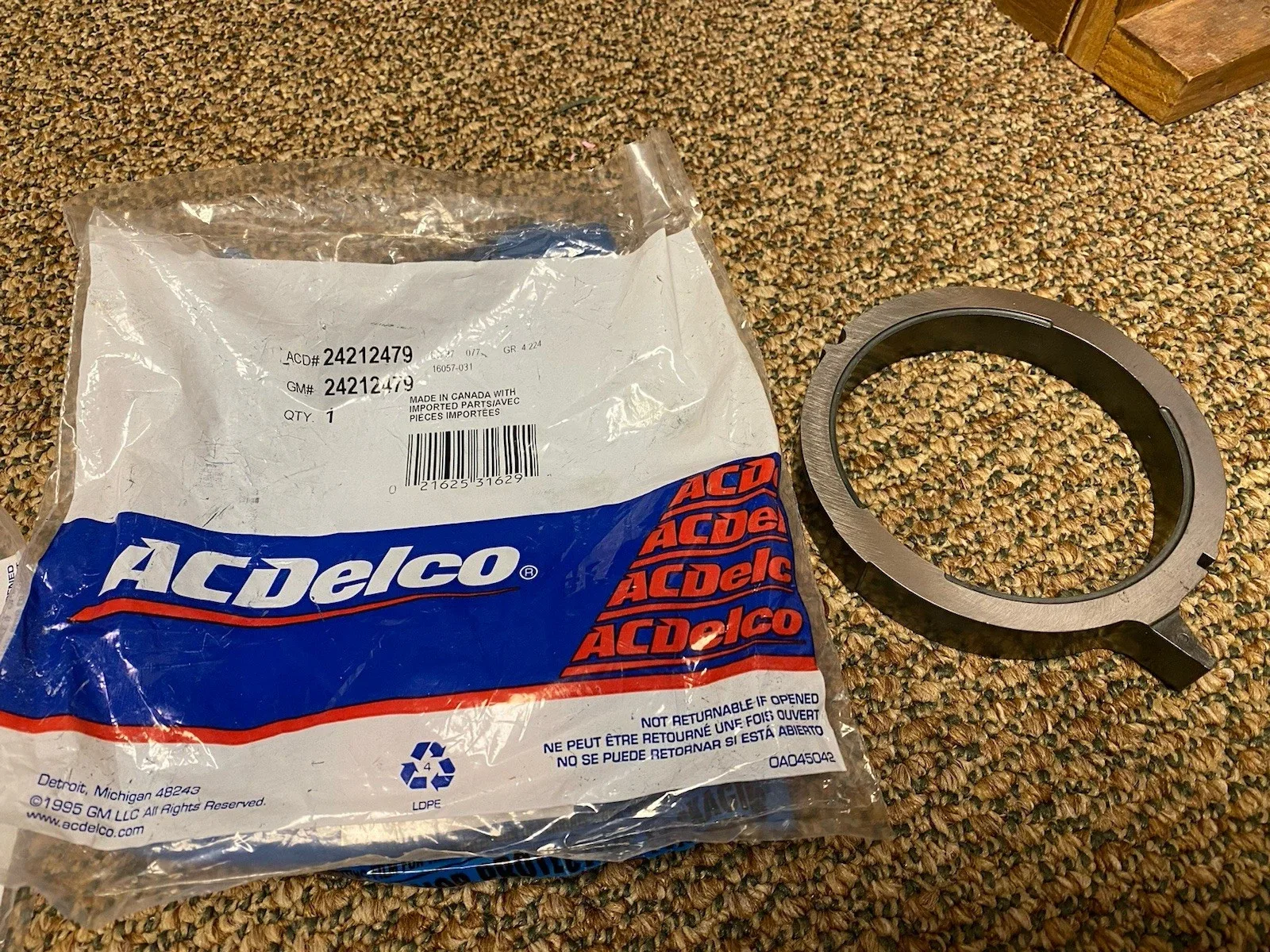 24212479 AC Delco Automatic Transmission Oil Pump Slide for Chevy Olds SaVana