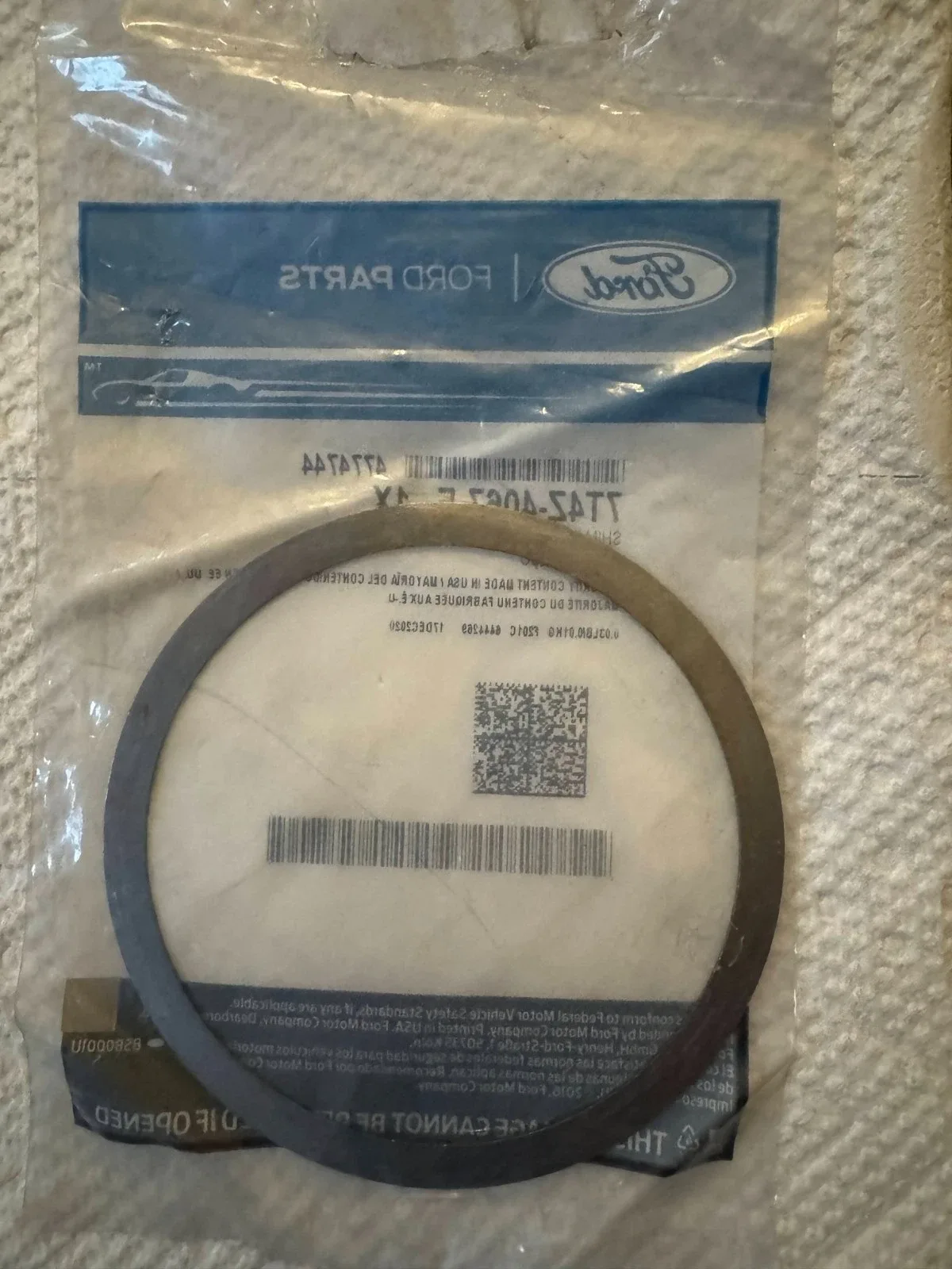 2015-2023 Ford / Lincoln Automatic Transmission Differential Carrier Bearing Shim 7T4Z-4067-E image 3