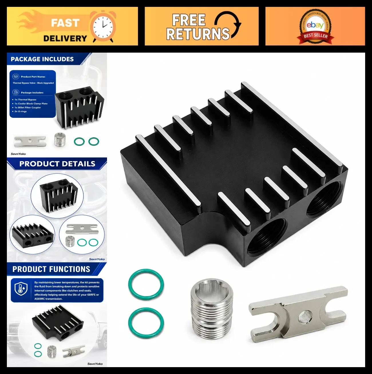 2019-2024 Ram 2500/3500 6.7L Diesel Thermal Bypass Valve Kit & Coupler - 310-005-2464