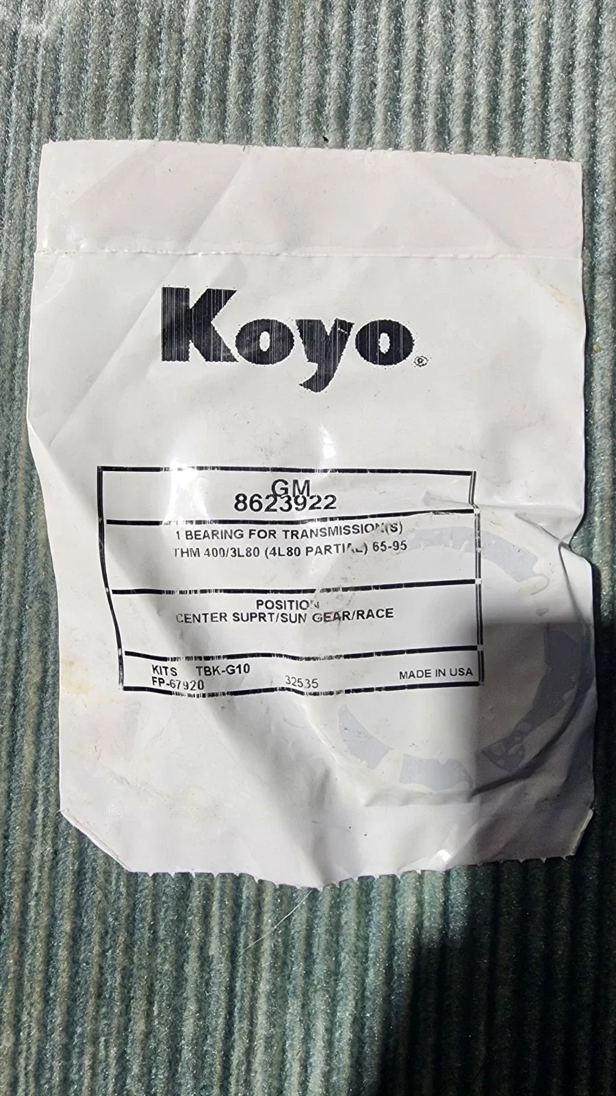 Koyo Thrust Bearing 8623922