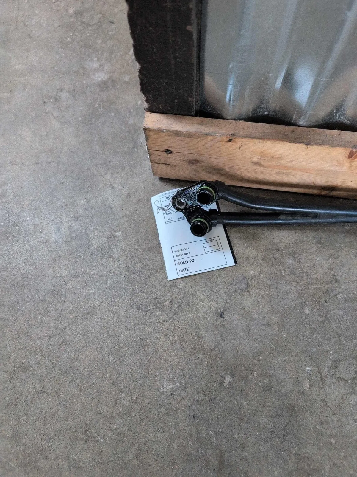 2013 BMW 328 Transmission Oil Cooler Line 17227604980 image 4