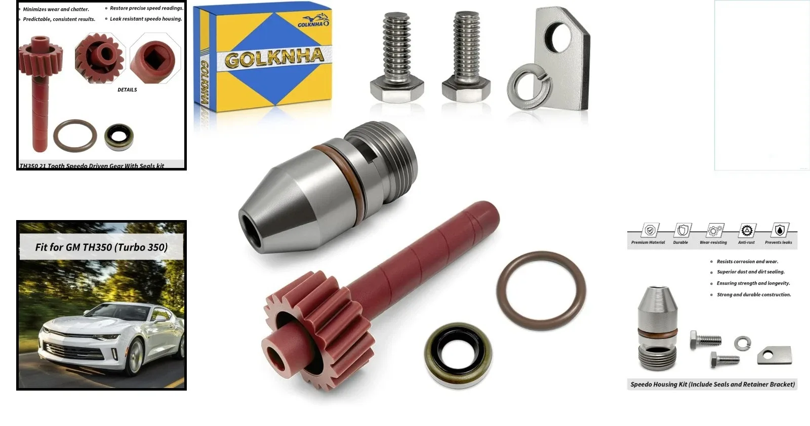 TH350 21-Tooth Speedometer Gear & Housing Kit – TH350 Speedometer Gear image 2