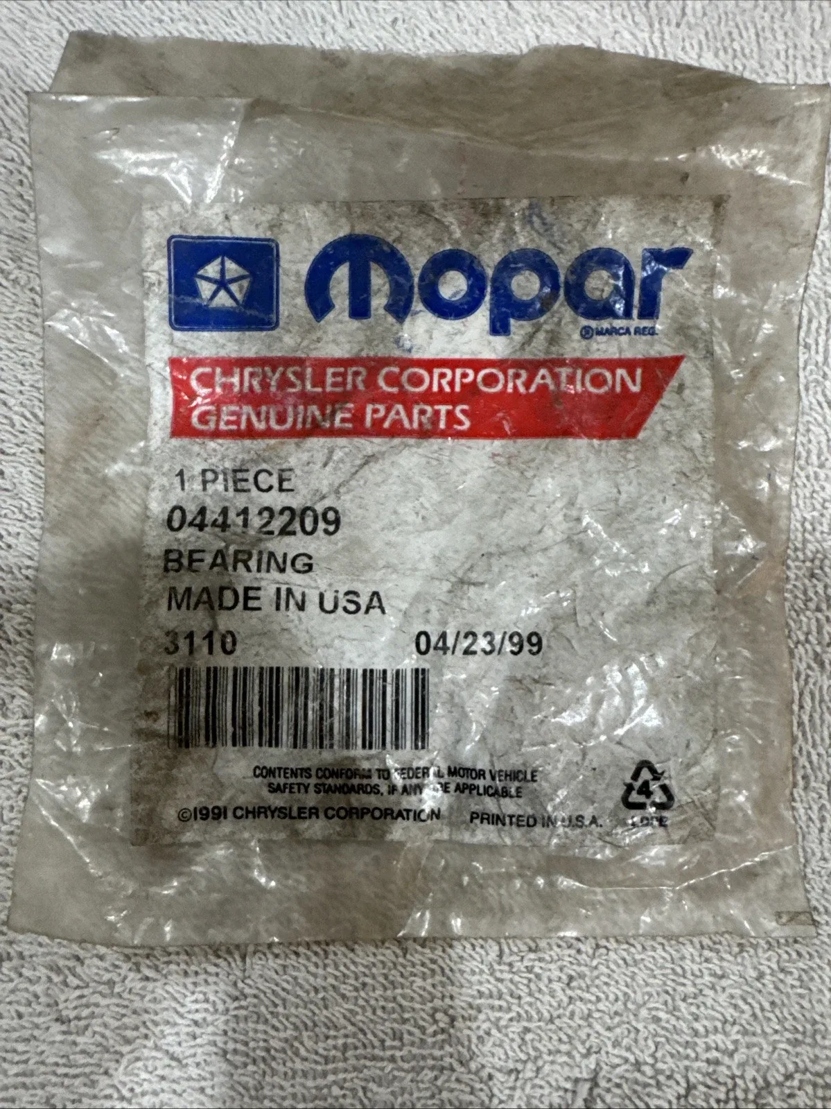 New Genuine Mopar Bearing 2001-2021 OE 04412209