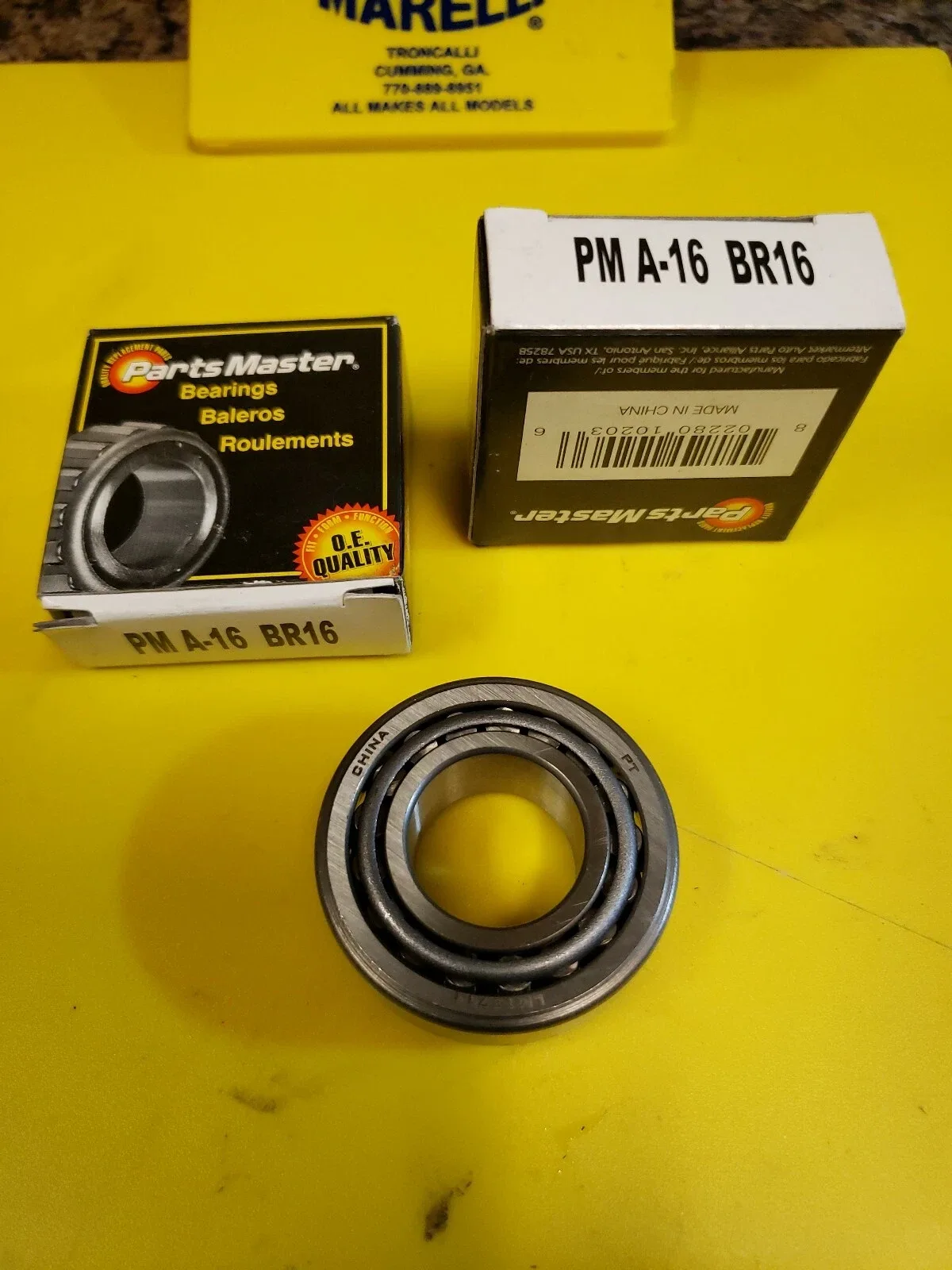 Partsmaster PM A-16 BR16 Bearing (Set of 2)
