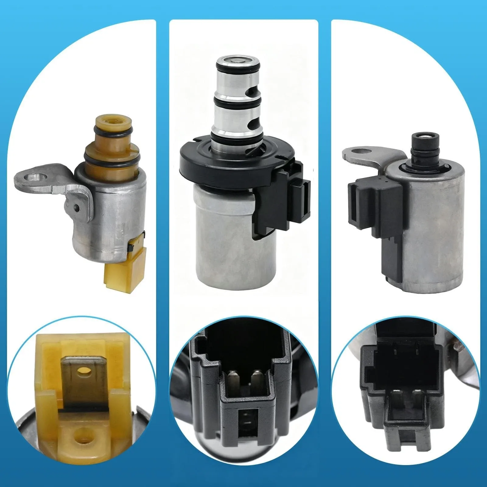 6Pcs Transmission Shift Solenoid Kit EPC PWM Replacement for Ford Mazda 48420K-R image 3