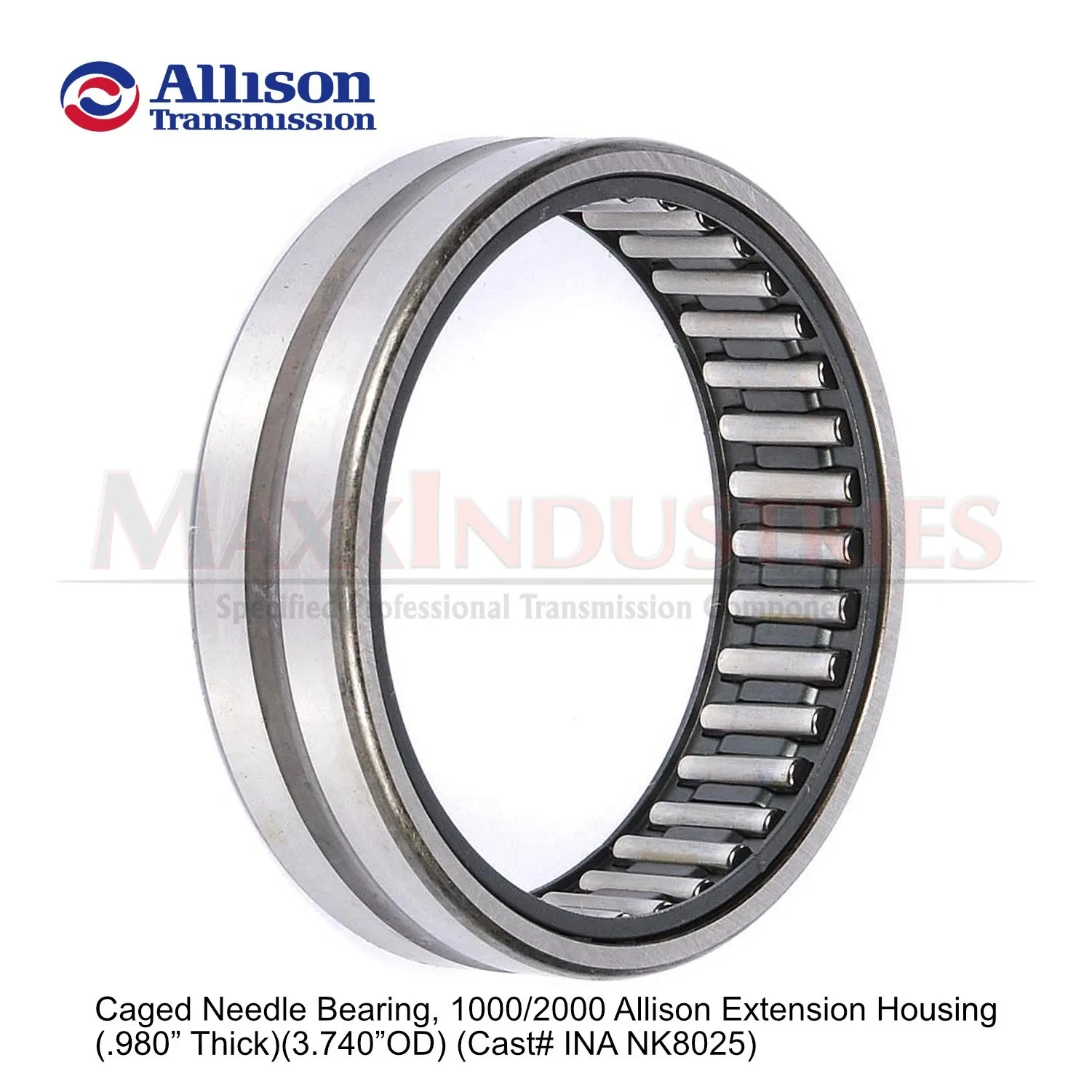 Allison 1000-2000 Transmission Extension Housing Caged Needle Bearing - 29531151 image 2