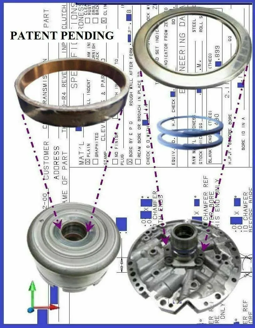 GM 4L60E Pump Stator Bearing & Bushing Kit - GDENGINEERING