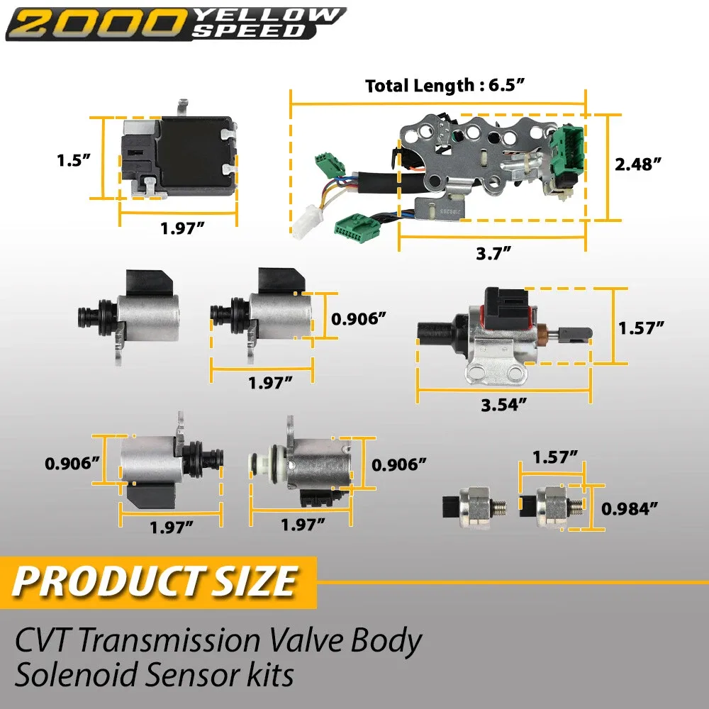 Fit For Nissan CVT Transmission Valve Body Solenoid Sensor Kit NEW image 3