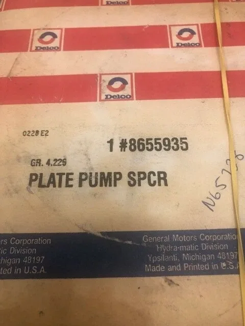 1979-1981 Buick Automatic Transmission Oil Pump Spacer Plate MPN 8655935 image 2
