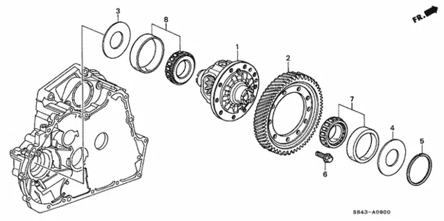 Genuine Honda Bearing Special Taper (40X80X18.75) 91121-P6H-013